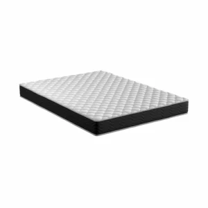 Colchão com Molas Ensacadas Viscoelastico Branco e Preto