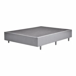 Base para Cama Box com Pés Palito Cinza Mescla